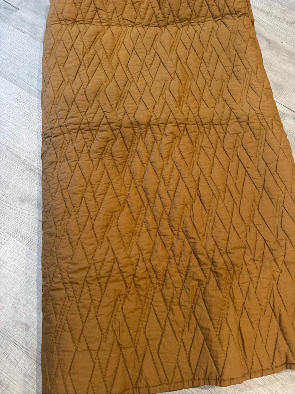 NWOT West Elm King Quilt/no shams in Ochre